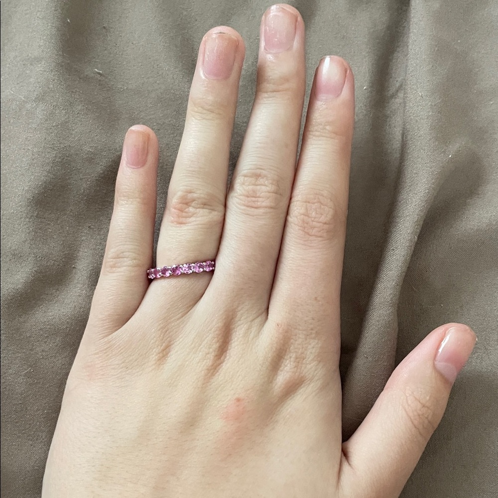 Elegant Pink Stone Ring